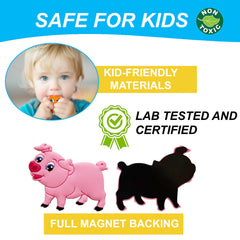 ALNETI magnets with thick back for strong hold on metal surfaces during daily learning.