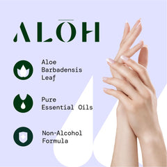 ALŌH vegan and cruelty-free wipes packaging and ingredients