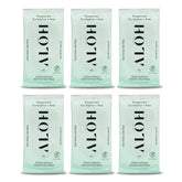 ALŌH Peppermint Eucalyptus wipes showing soft texture for gentle cleansing