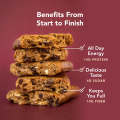 ALOHA gluten-free vegan bar with oats and chocolate chips close-up