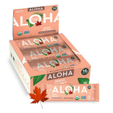 ALOHA Maple Sea Salt protein bar pack: box of 12 for convenient, plant-based nourishment on the go