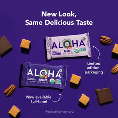 Label highlights organic brown rice protein and pumpkin seed protein in MINIS.