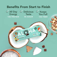ALOHA Pa'akai bar plant-based protein supports post-workout recovery.