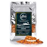 Aloha Right Now mixed arare bites in a resealable bag for easy snacking