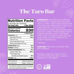 ALOHA Taro Bar taro flavor swirls in a bite-sized bar