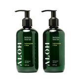ALŌH lemongrass hand gel bottle for on-the-go cleansing and hydration.