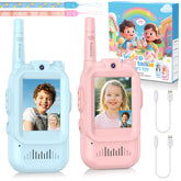Alotwan video walkie talkie kids front view shows compact, kid-friendly grip for small hands.