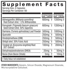 Alpha JYM X bottle front label with transparent dosing guidance