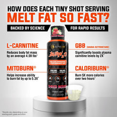 ALPHA LION Burn2O scorchberry-shot delivers flavorful, sugar-free energy.
