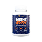 ALPHA LION Night Burn bottle front for easy nightly supplementation.