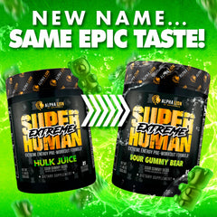 ALPHA LION Superhuman Extreme scoop showcases convenient pre-workout serving.