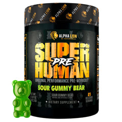 ALPHA LION Superhuman pre-workout powder front view for energy and focus potential