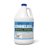 Alpha Tech Pet KennelSol bottle being poured for kennels and cages.