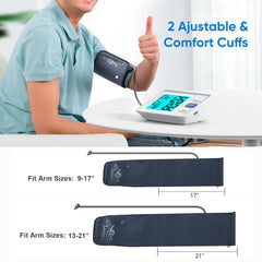 AlphaMed blood pressure monitor backlit display for night use