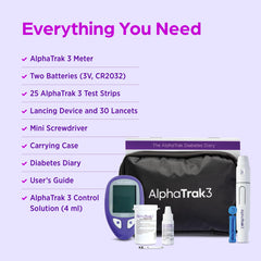 AlphaTRAK 3 CR2032 battery included for continuous monitoring