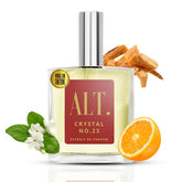 ALT. FRAGRANCES Crystal No. 23 bottle front, ideal for daily wear and refined evenings.