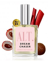 ALT. Fragrances Dream Chaser bottle highlights a long-lasting floral scent for daily wear.