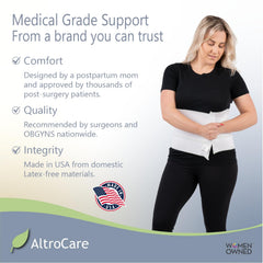 AltroCare three-panel design flexes with body contours while providing steady support.