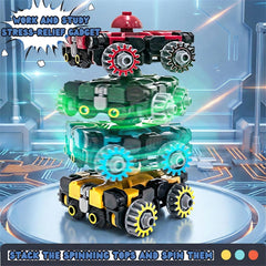 Altuco spinners connected train setup encourages collaborative multiplayer fun.