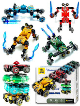 Altuco 4-pack transformable fidget spinners in car mode for imaginative play.