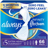 Always Infinity FlexFoam pad with wings front view shows secure protection