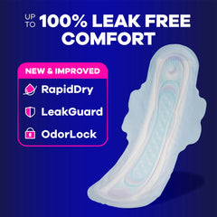 Always Overnight Pad 2-pack packaging image showing discreet protection.