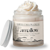 Amallow beef tallow lotion bottle delivering deep hydration for sensitive skin.