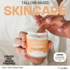 Amallow whipped texture close-up on creamy moisturizer