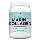 AMANDEAN Marine Collagen powder tub label for daily use