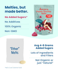 Amara Smoothie Melts ingredients list highlights five or fewer items.