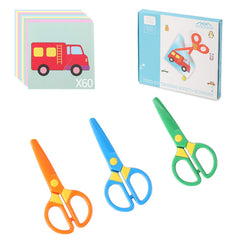 amassan toddler safety scissors with blunt tips for safe classroom crafts