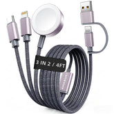 Amasuki 3-in-2 multi-charging cable ready for travel and cruise use.