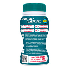 AMAZE Meadow Scent tablet in toilet bowl for deodorizing and cleaning.