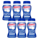 AMAZE Ultra Concentrated Bleach Tablets packaging shows eco-friendly six-bottle set.