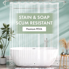 AmazerBath clear liner allows light to pass through the shower area.