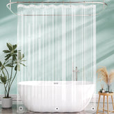 AmazerBath extra-long clear liner 72x108 keeps bathroom dry and uncluttered.