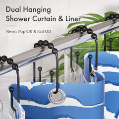 AmazerBath five rolling-balls glide smoothly along the rod