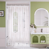 AmazerBath 60x72 clear camper liner protects bathroom floors.