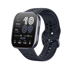 Amazfit Bip 6 front view, sleek 46mm design for daily wear.