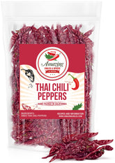 Amazing Chiles and Spices authentic red Thai chili peppers in a bag for bold curries