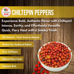 Amazing Chiles & Spices Chiltepin peppers with smoky flavor profile in dish