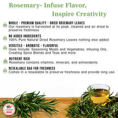 Amazing Chiles & Spices rosemary on roasted potatoes for aroma.