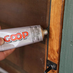 Amazing GOOP creates a waterproof, flexible hold on the bonded surface.