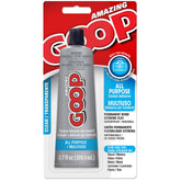 Amazing GOOP all-purpose adhesive bottle ready for use, reliable bonding.