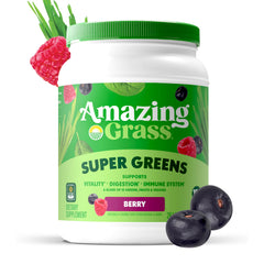 Amazing Grass Greens Blend scoop highlights easy, consistent daily servings