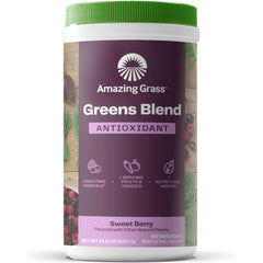 Amazing Grass greens powder bottle for daily energy support