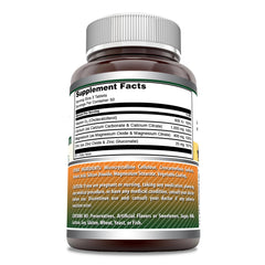 Amazing Formulas calcium magnesium zinc d3 bottle label close-up shows guaranteed purity and potency.