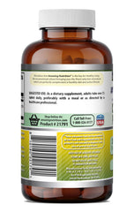 Label view on Amazing Formulas chromium picolinate highlighting non-GMO and gluten-free.