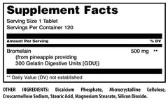 Third-party tested seal on Amazing Nutrition bromelain packaging