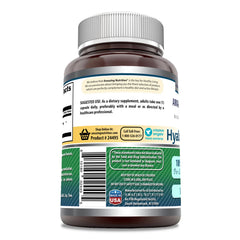 Amazing Nutrition Hyaluronic Acid capsules close-up highlights capsule design and texture.